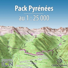 GlobeXplorer - Pack Pyrénnées - 1 : 25 000